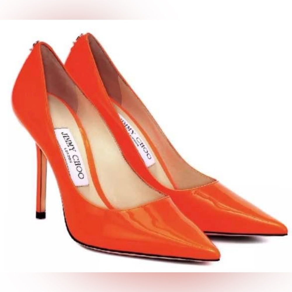 Jimmy Choo Vibrant Orange Heels
